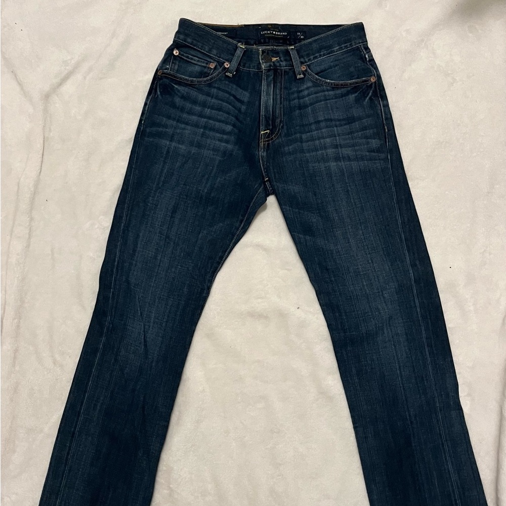 Lucky Brand Men's Dark Blue Straight Jeans